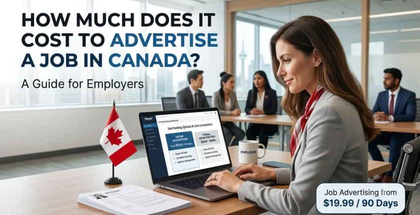 Cost of advertising a job in Canada for employers